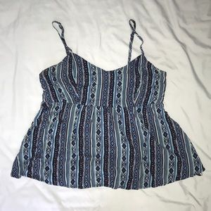 Printed Babydoll Top